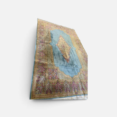 Vintage Light Blue Persian 11'8" x 7'4" Area Rug