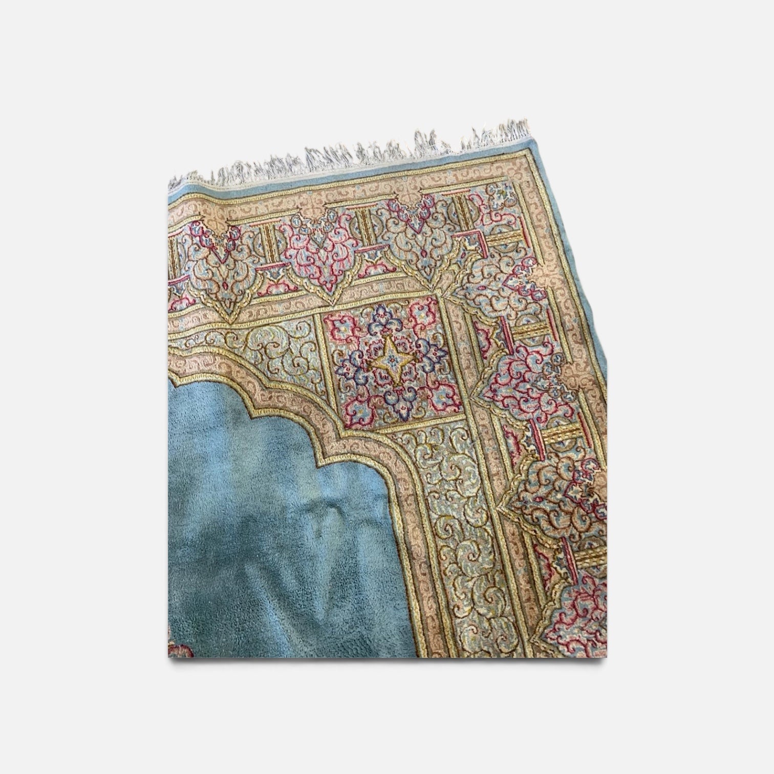 Vintage Light Blue Persian 11'8" x 7'4" Area Rug
