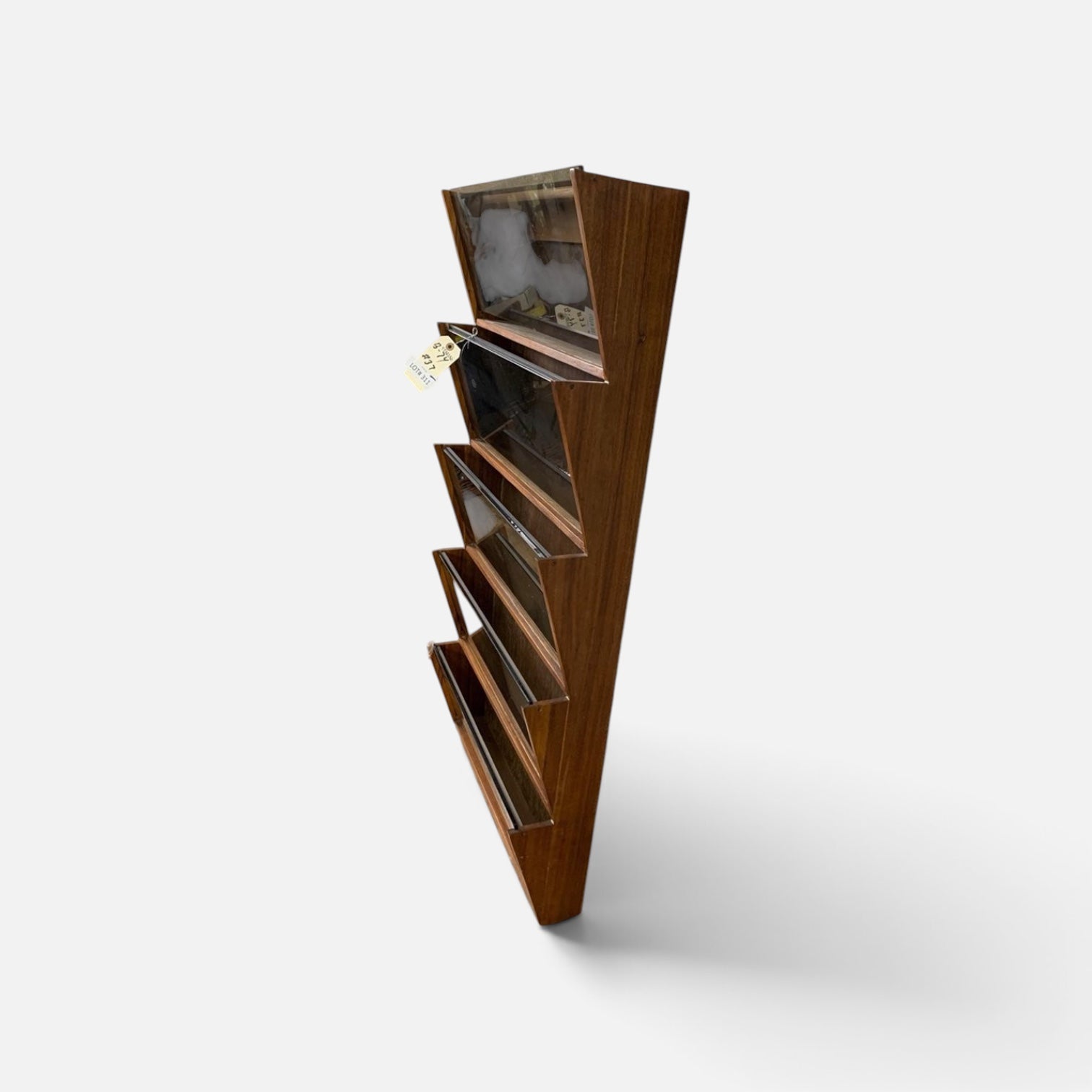 MCM  5 Tier Slanted Magazine Rack Wall Shelf