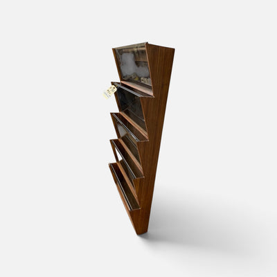 MCM  5 Tier Slanted Magazine Rack Wall Shelf