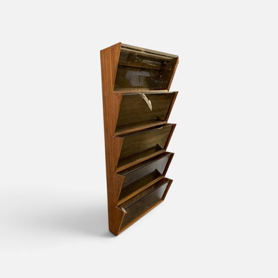 MCM  5 Tier Slanted Magazine Rack Wall Shelf