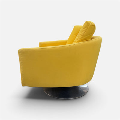 MCM Barrel Swivel Chair