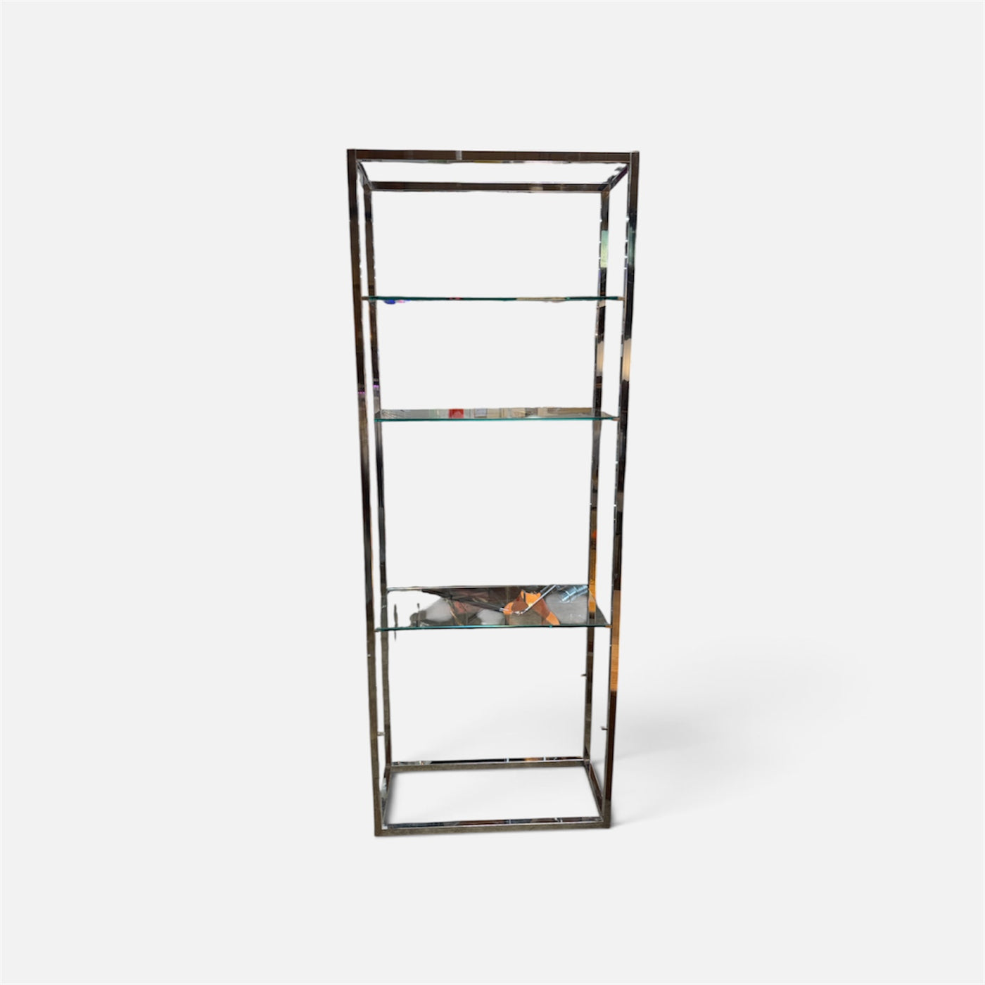 Modern Chrome Etagere