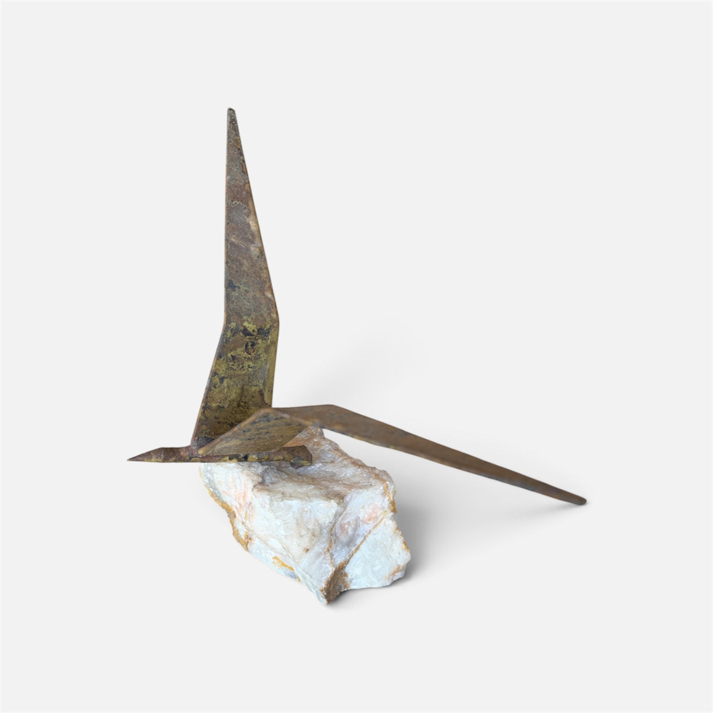 Curtis Jere Gilt Seagull on Quartz