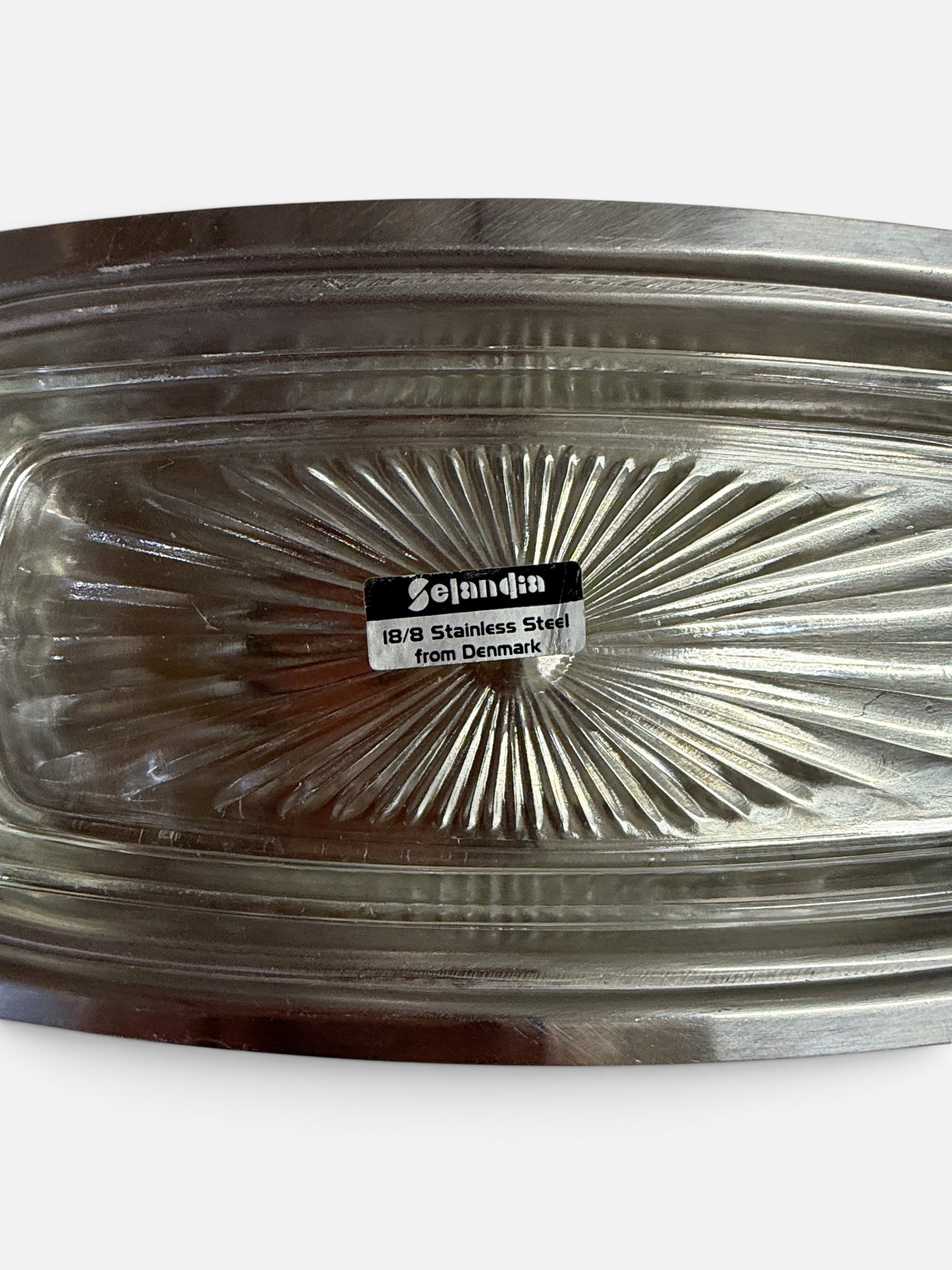 Selandia Stainless Steel Mid Century Butter Dish