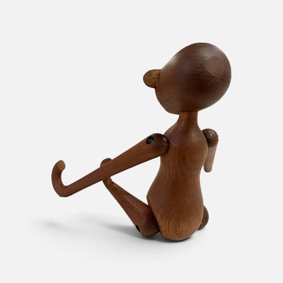 Danish Modern Teak Articulated Monkey Large