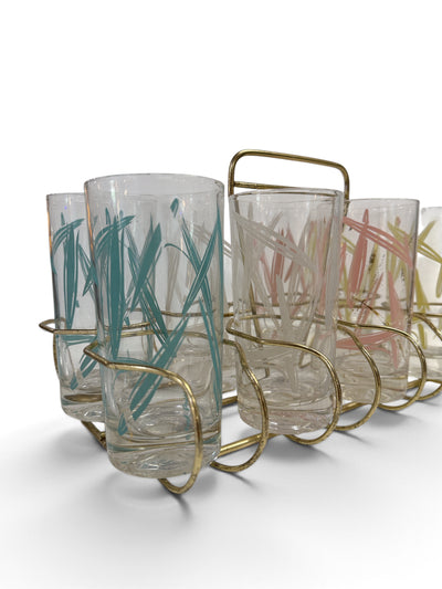 Set of 8 Fred Press Pastel Tumblers in Carrier