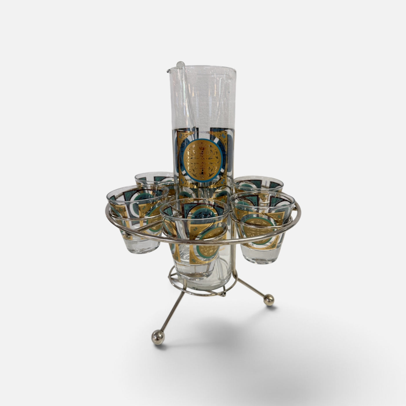 Pasinski Gold Medallion Cocktail Set