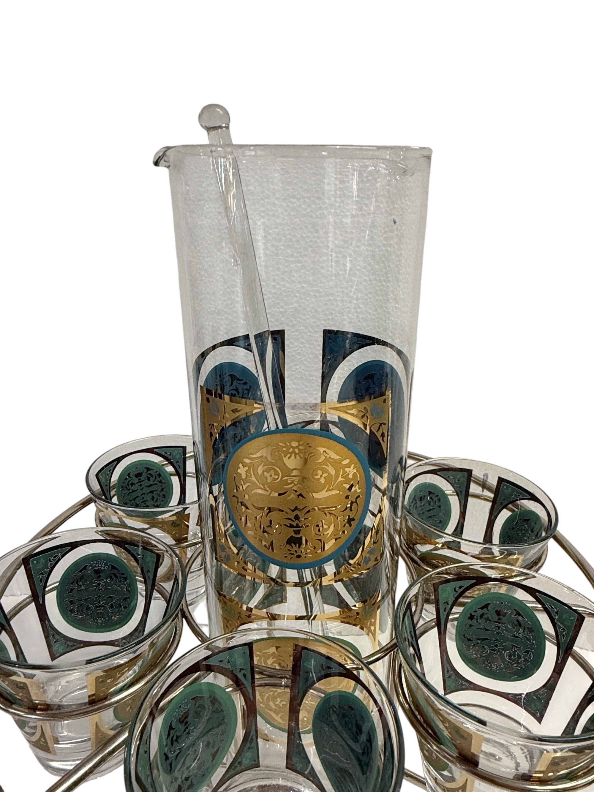 Pasinski Gold Medallion Cocktail Set