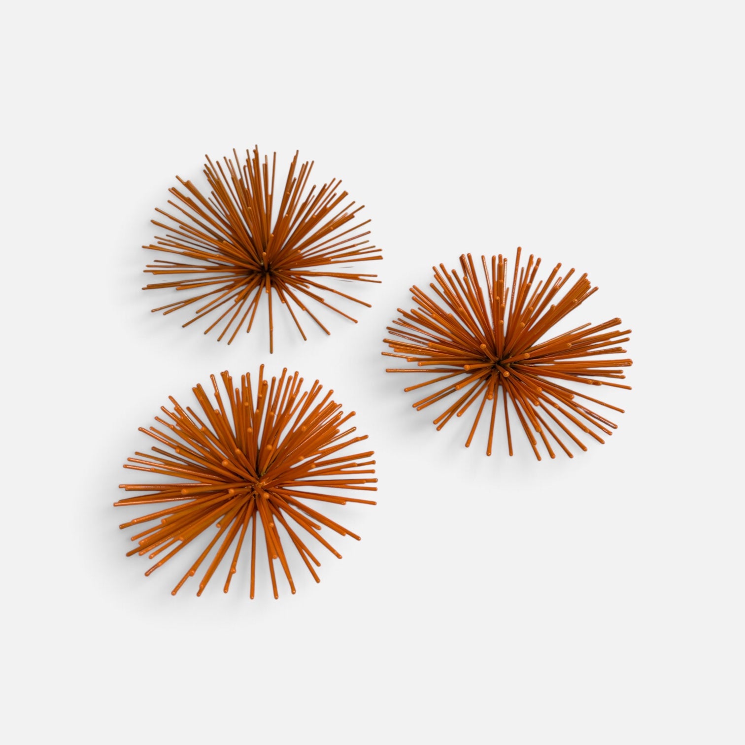 Orange MCM Sea Urchin Set of 3