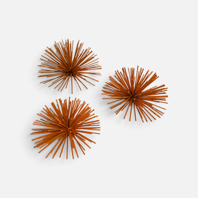 Orange MCM Sea Urchin Set of 3