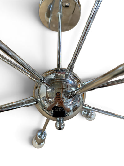 Chrome Sputnik Ceiling Hugger Entry Fixture