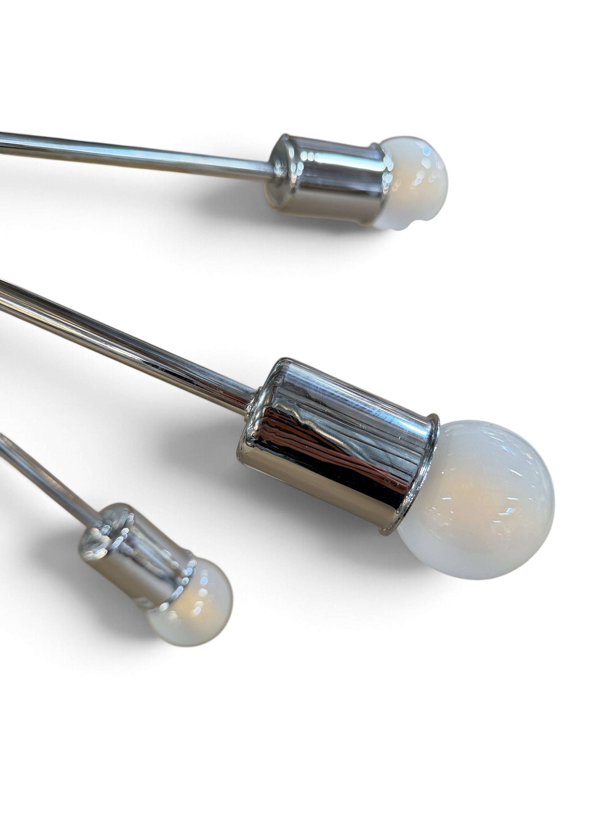 Chrome Sputnik Ceiling Hugger Entry Fixture