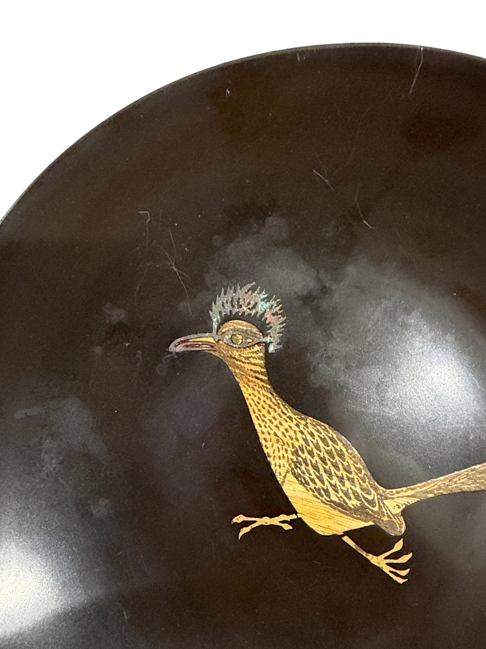 Mid Century Couroc Roadrunner Catch-all