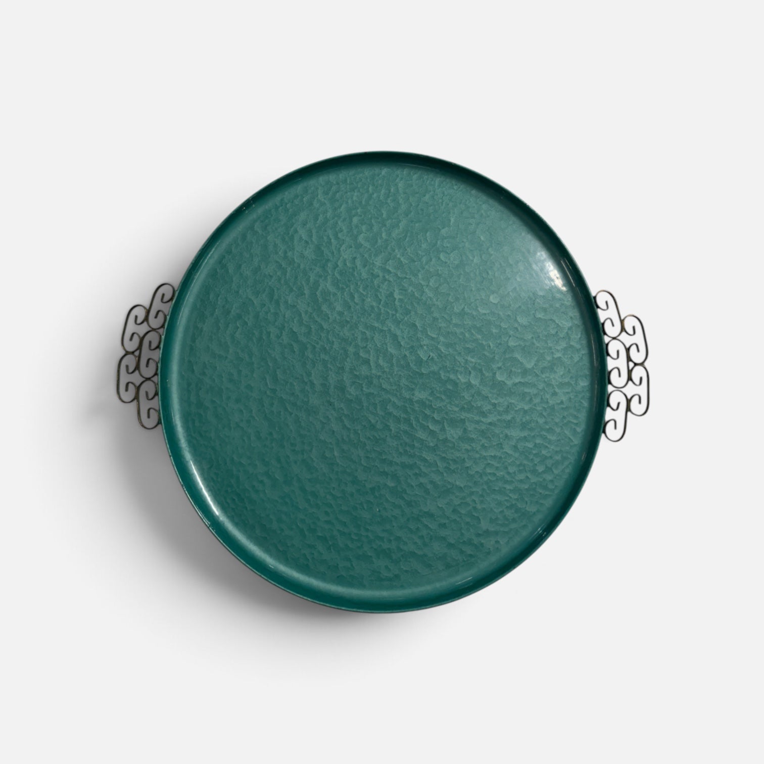 Mid Century Kyes Serving Tray in Aqua