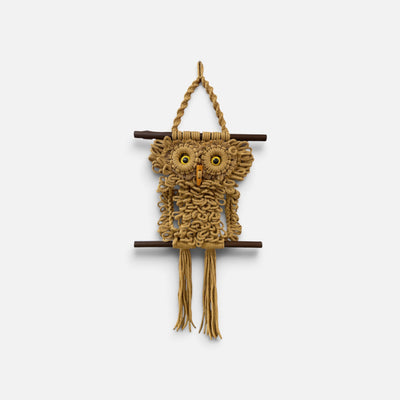 Mid Century Rope Owl Macrame
