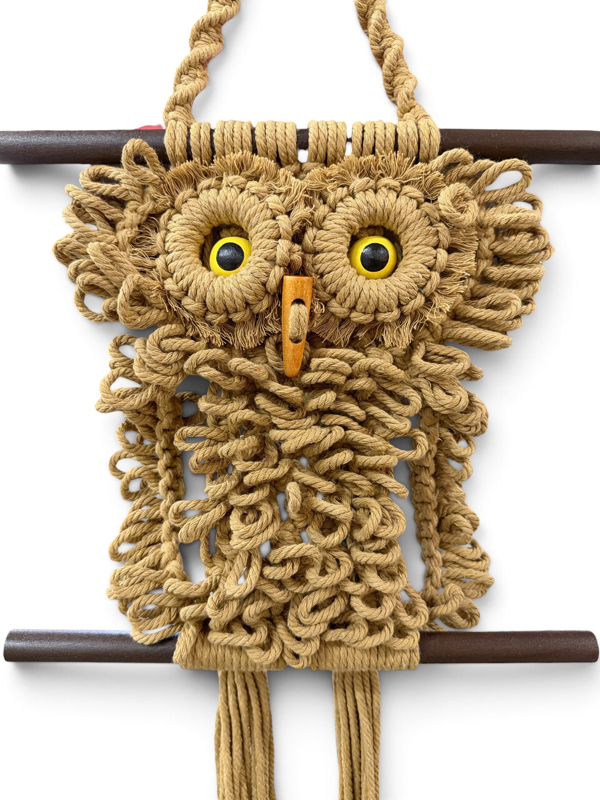 Mid Century Rope Owl Macrame