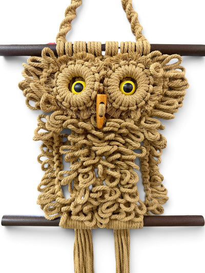 Mid Century Rope Owl Macrame