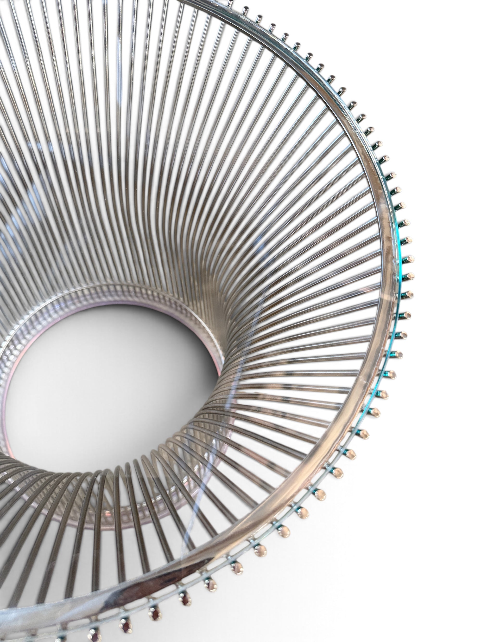 Warren Platner Knoll Polished Chrome End Table