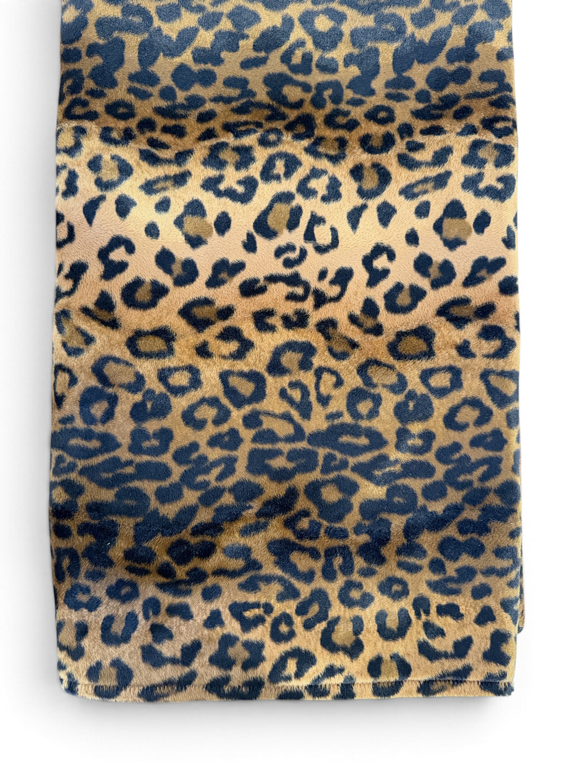 Faux Leopard Cotton Throw