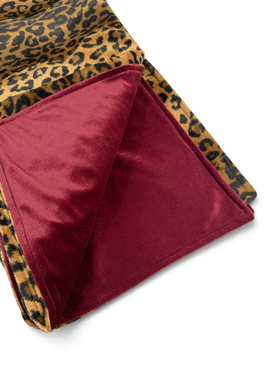 Faux Leopard Cotton Throw