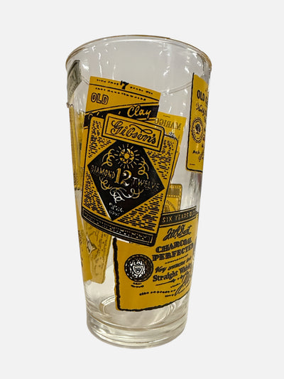 8 Fun Liquor Label Tumblers in Carrier