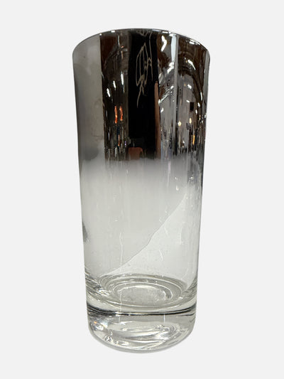Set of 8 Silver Ombre Highballs in Caddy
