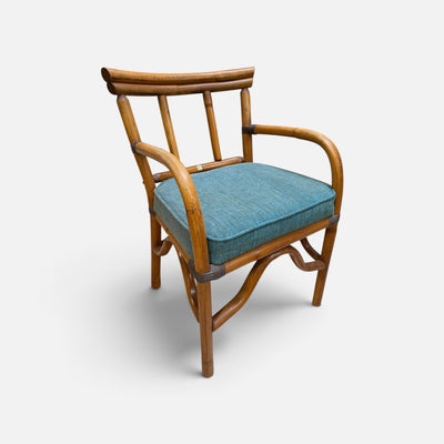 Trio of Original Bradston of CA Rattan Chairs (Set of 3)