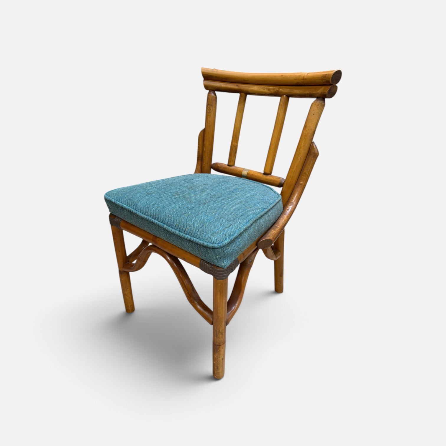 Trio of Original Bradston of CA Rattan Chairs (Set of 3)