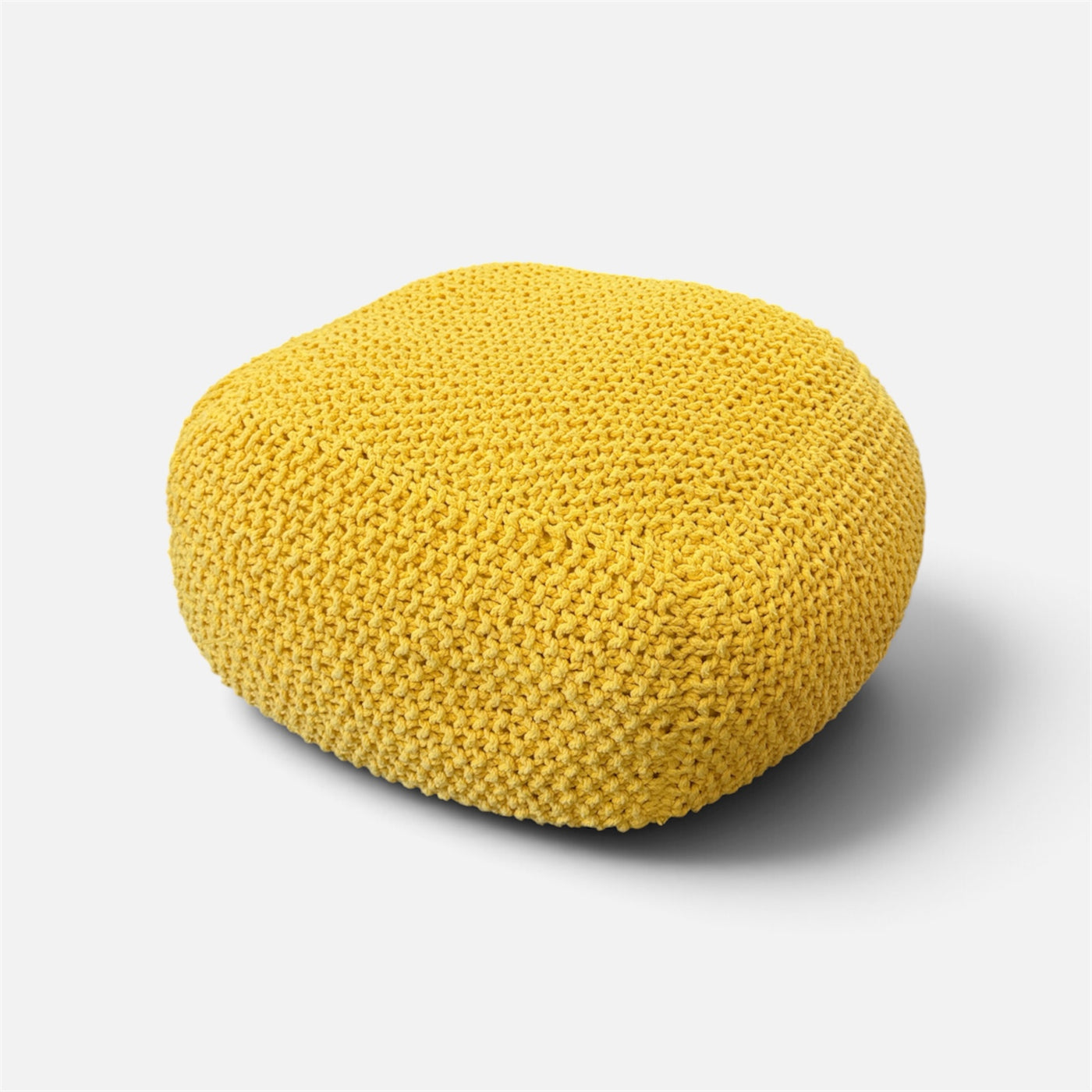 Kitted Wool Pouf