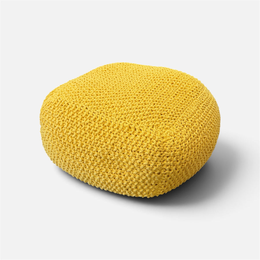 Kitted Wool Pouf