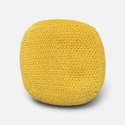 Kitted Wool Pouf