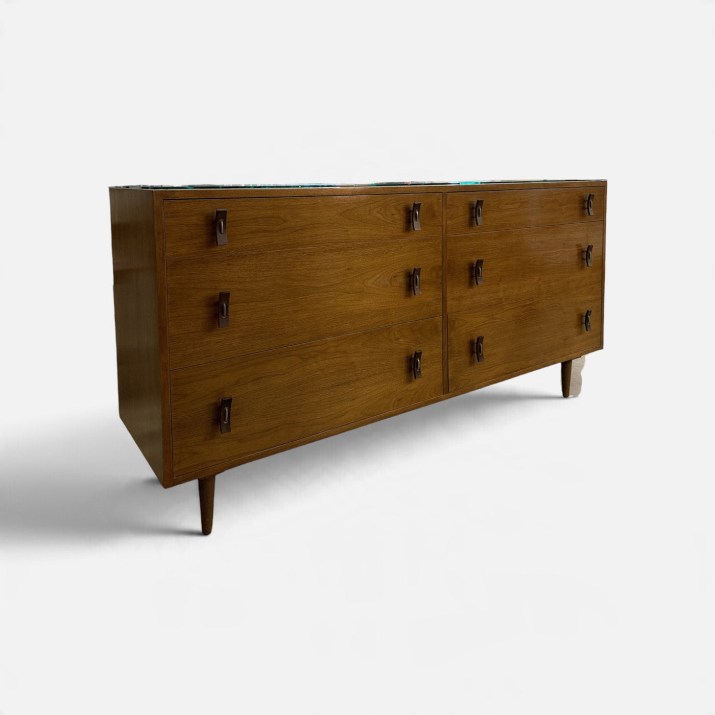 Stanley Young for Glenn of CA Exceptional Chest of Drawers with Rare Signature Pulls
