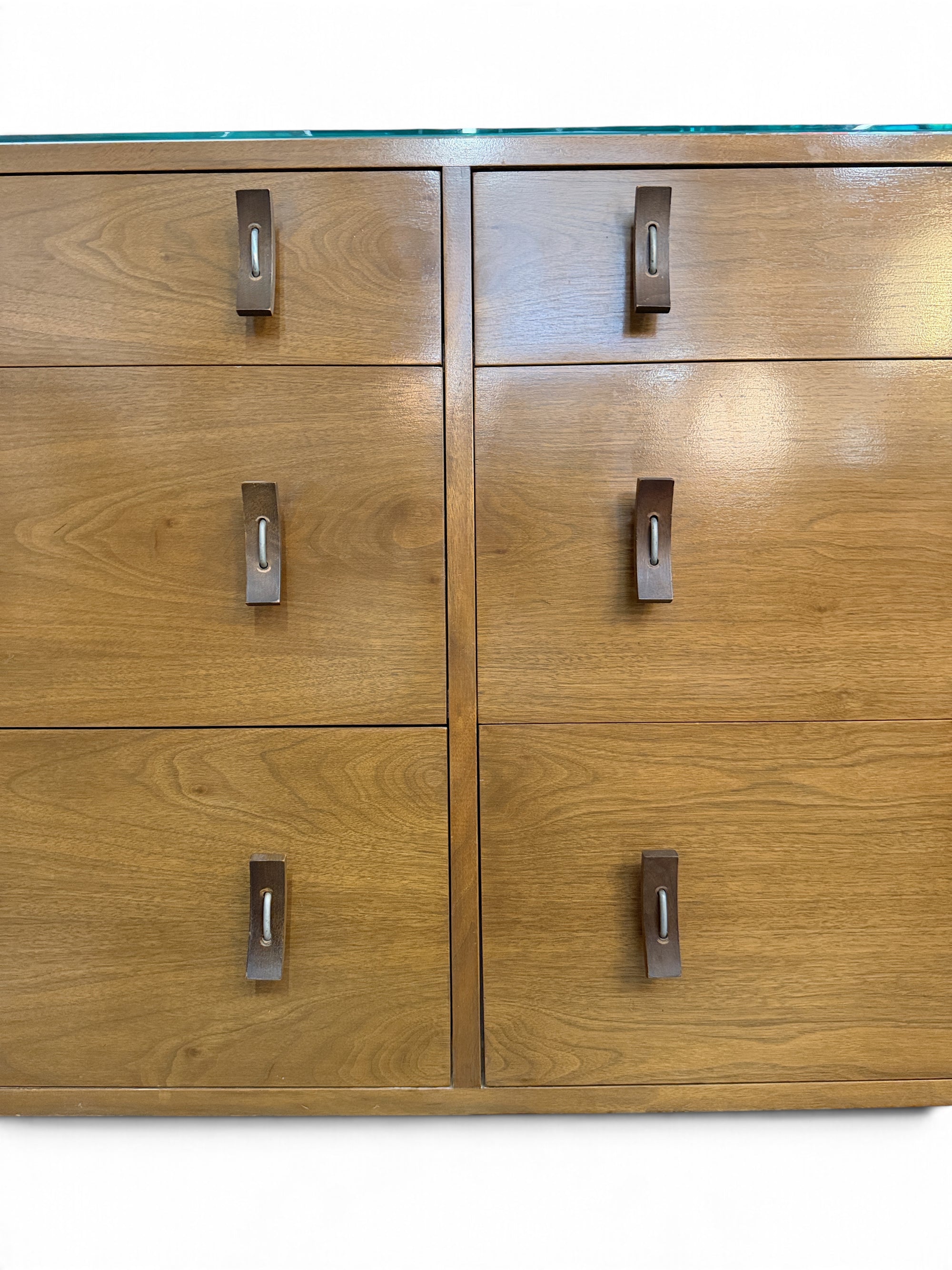 Stanley Young for Glenn of CA Exceptional Chest of Drawers with Rare Signature Pulls