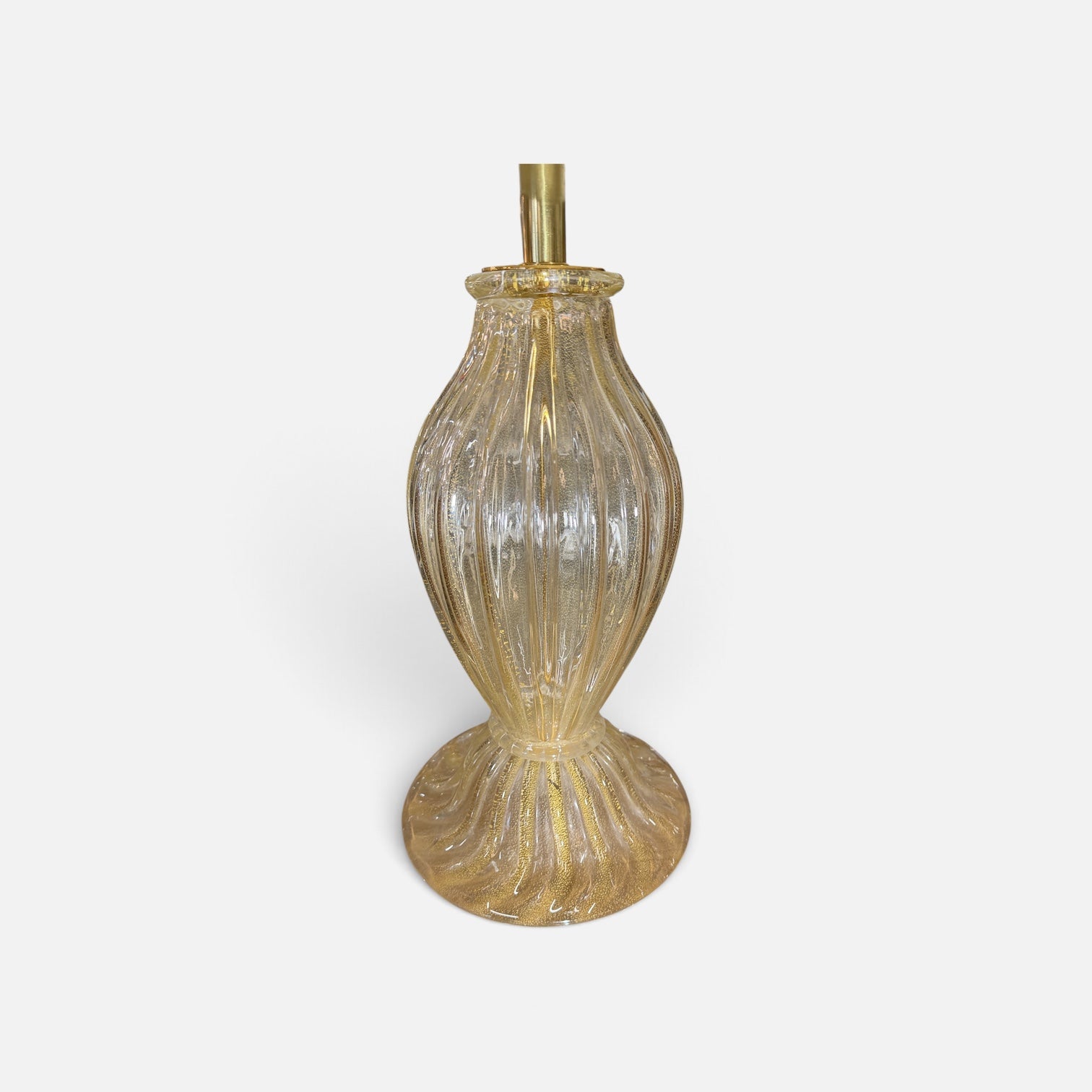 Baker Murano Glass Table Lamp - 29.5"Hx18.25"Dx18.25"W