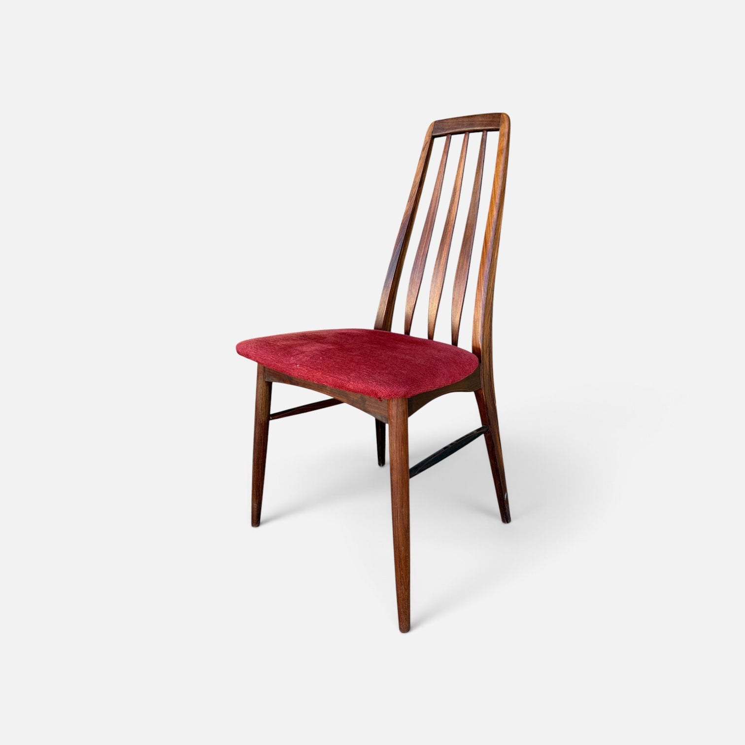 Vintage Danish Set of 8 Rosewood Eva Dining Chairs by Niels Koefoed