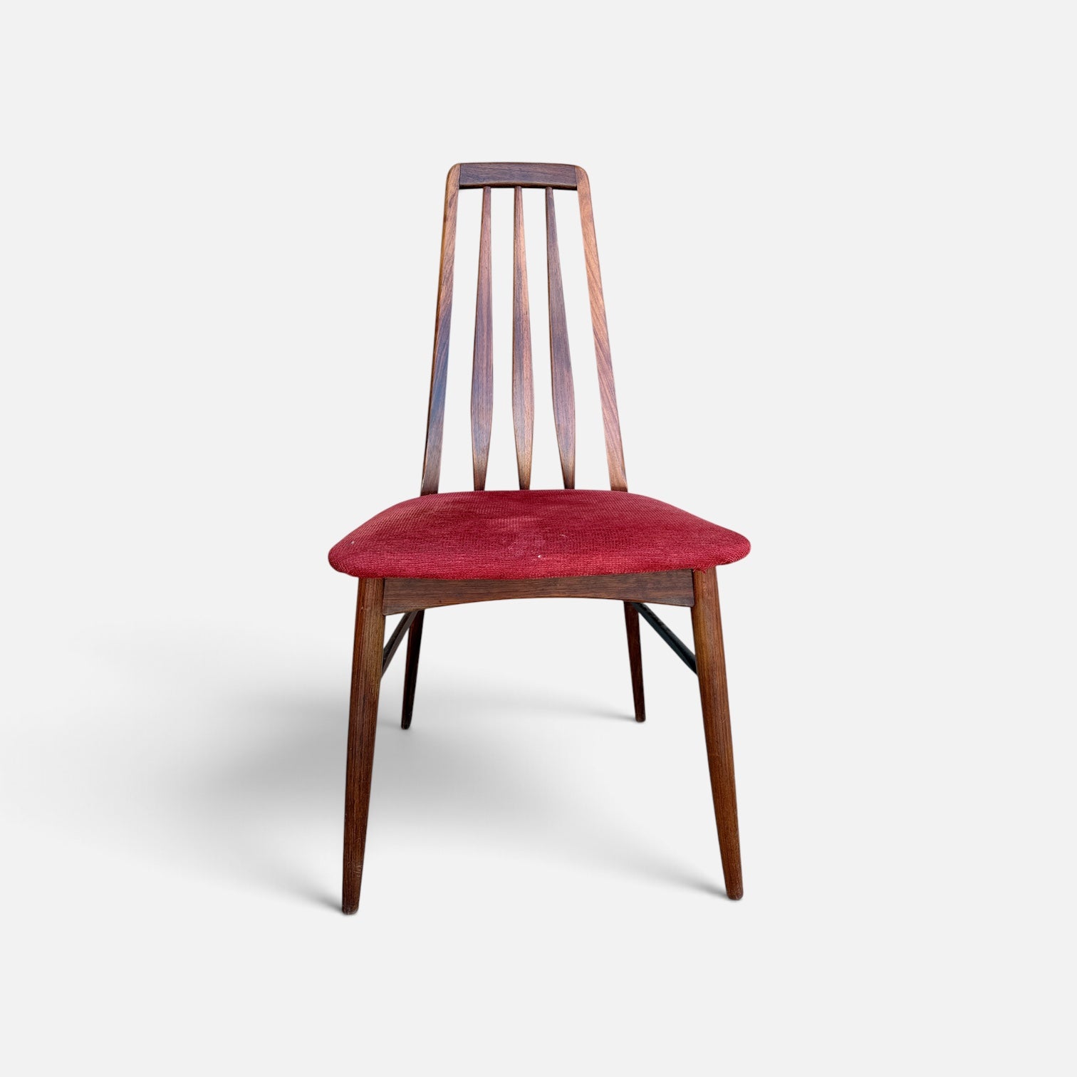 Vintage Danish Set of 8 Rosewood Eva Dining Chairs by Niels Koefoed