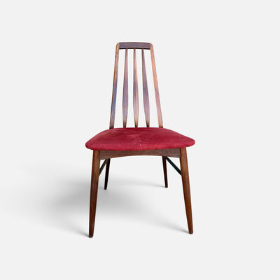 Vintage Danish Set of 8 Rosewood Eva Dining Chairs by Niels Koefoed