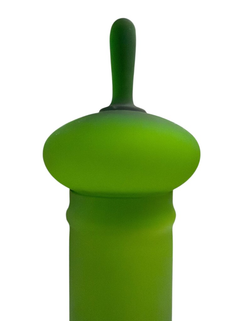 Carlo Moretti Mid Century Frosted Glass Apothecary Jar GREEN