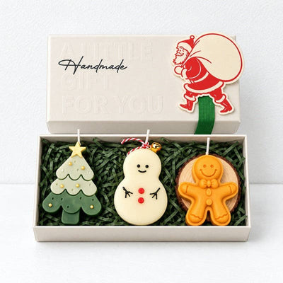 CouldNook Christmas Candle Gift Set - Sculpted Trio Box: Style3 / F