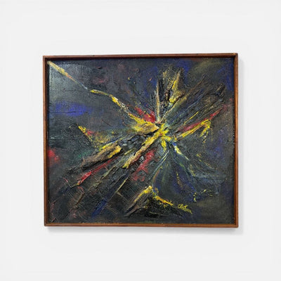 Mid Century Original 1960's Abstract by Buteau