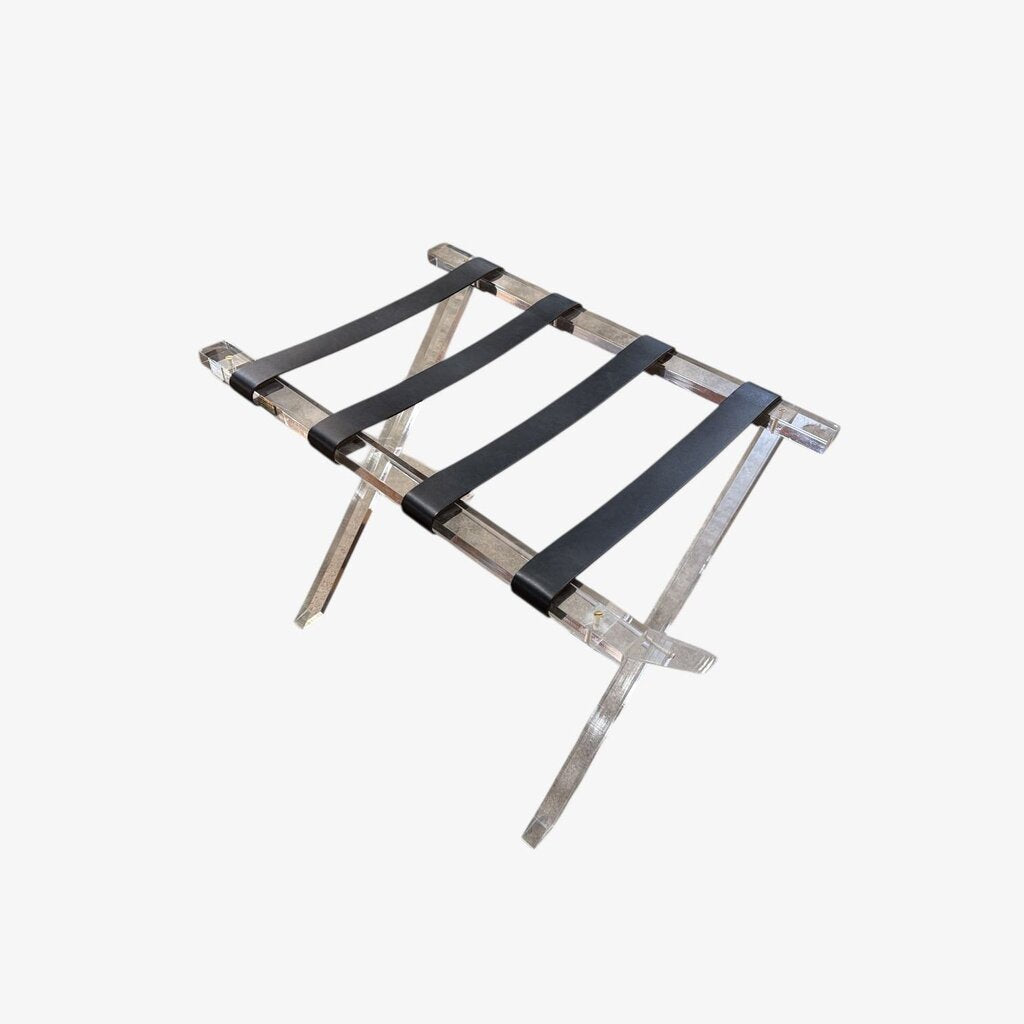 Mid Century Acrylic Luggage Stand