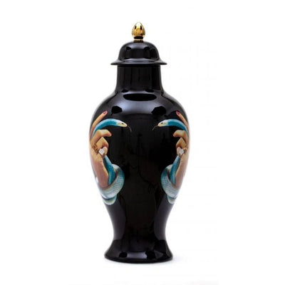 Urn Vase Hands with Snakes by Maurizio Cattelan and Pierpaolo Ferrari