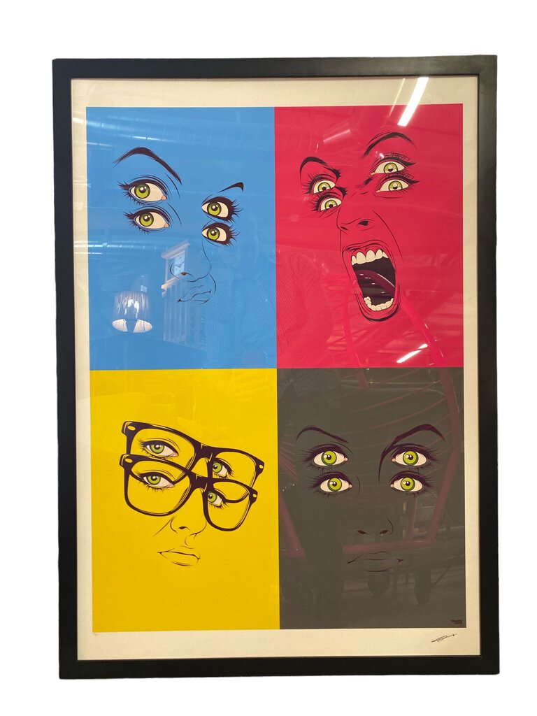 Cmyk Faces Compilation by CranioDsgn framed
