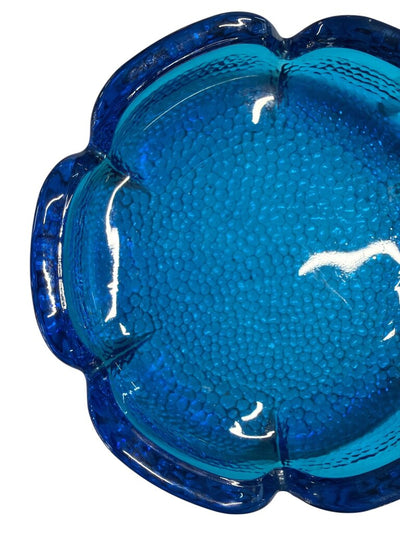 Mid Century Modern Turquoise Blue Ashtray-Catchall