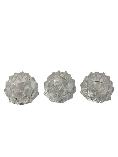 Orrefors Trio of Candlesticks (Set of 3)