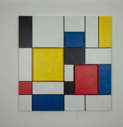 'mondrian' Inspired - Wall Painting (Led Neon)