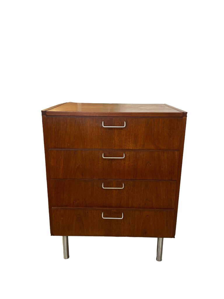 Cees Braakman for Pastoe Mid Century Modern 4 Drawer Walnut Cabinet
