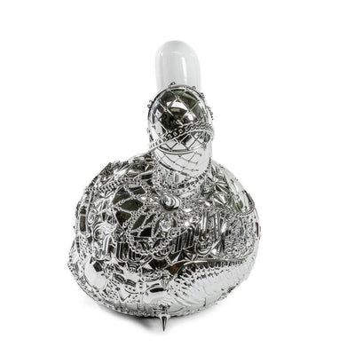 20th Anniversary Dunny Head 12" Art Figure - "Crown Jewels" by Tristan Eaton - White & Silver Edition (Limited Edition of 300)