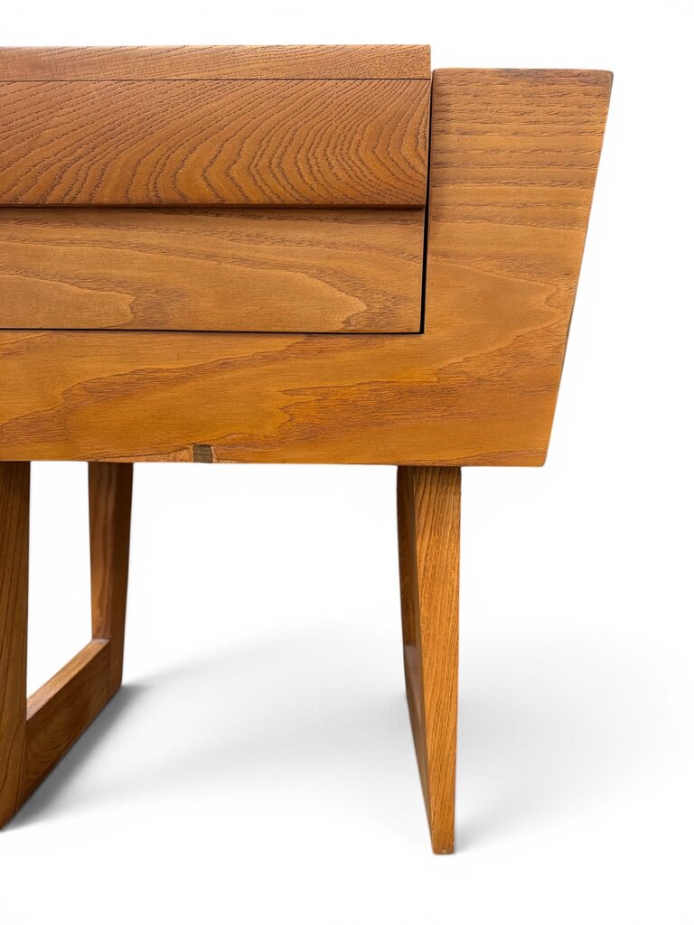 Mid Century Pair of Trapezoidal Side Tables by Paul Laszlo for Brown-Saltman (Set of 2)